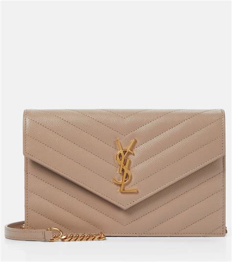 ysl nude wallet on chain|ysl cassandre envelope chain wallet.